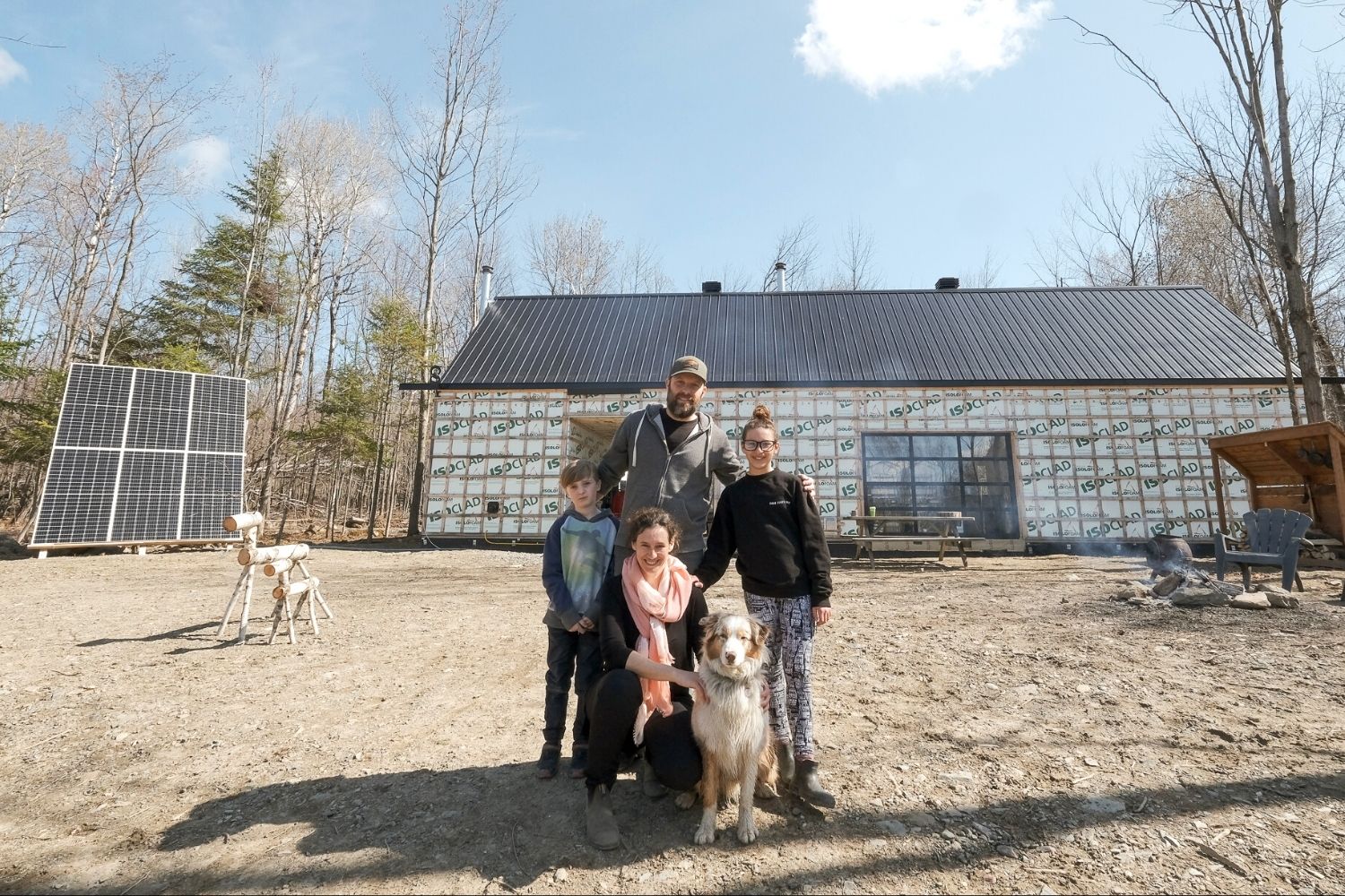 Jacob Pruneau famille - Maison off grid