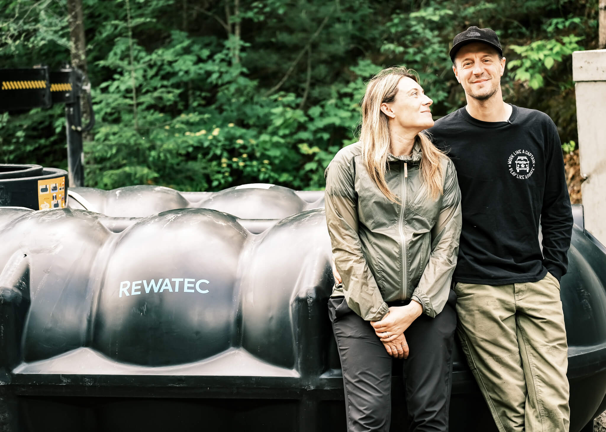 campdebase x rewatec récupérateur eau de pluis rewatec camp de base