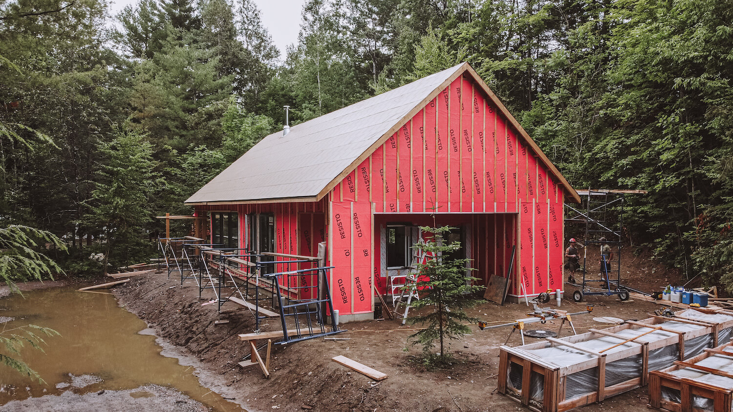 Ecoflo x Camp de base maison en construction camp de base