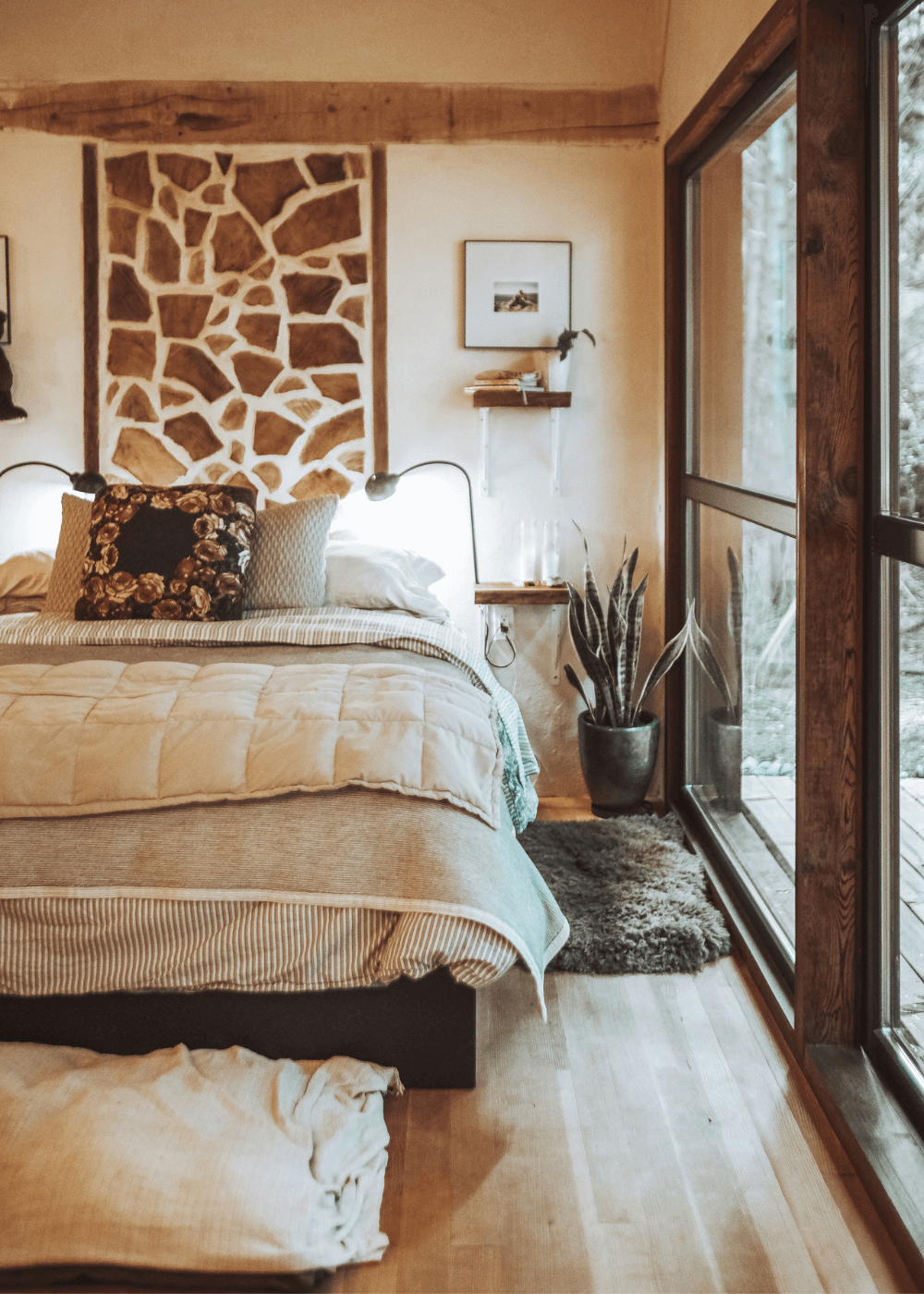 camp de base vie sur une île isolée chambre énergie solaire maison alternative