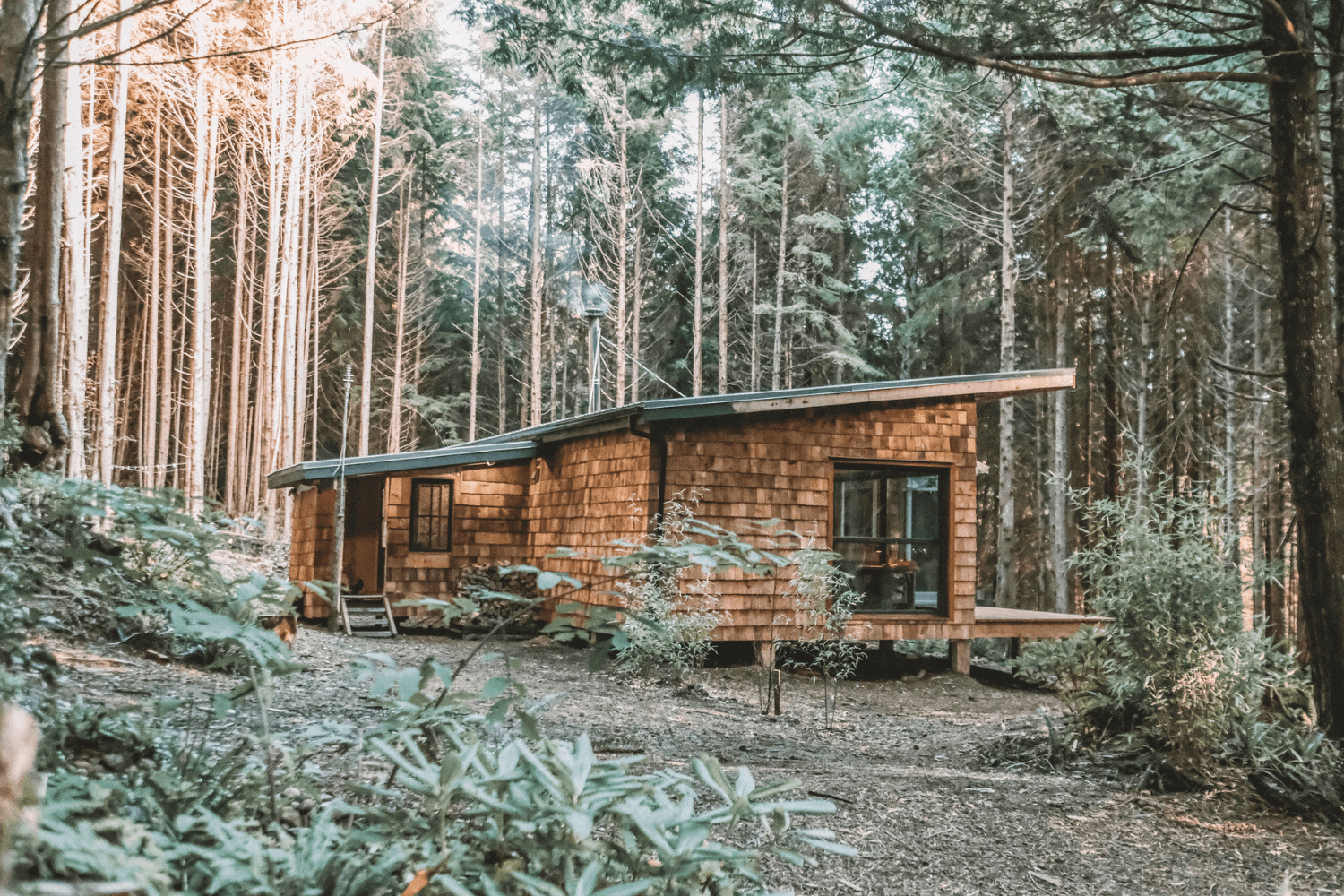 camp de base vie sur une île isolée